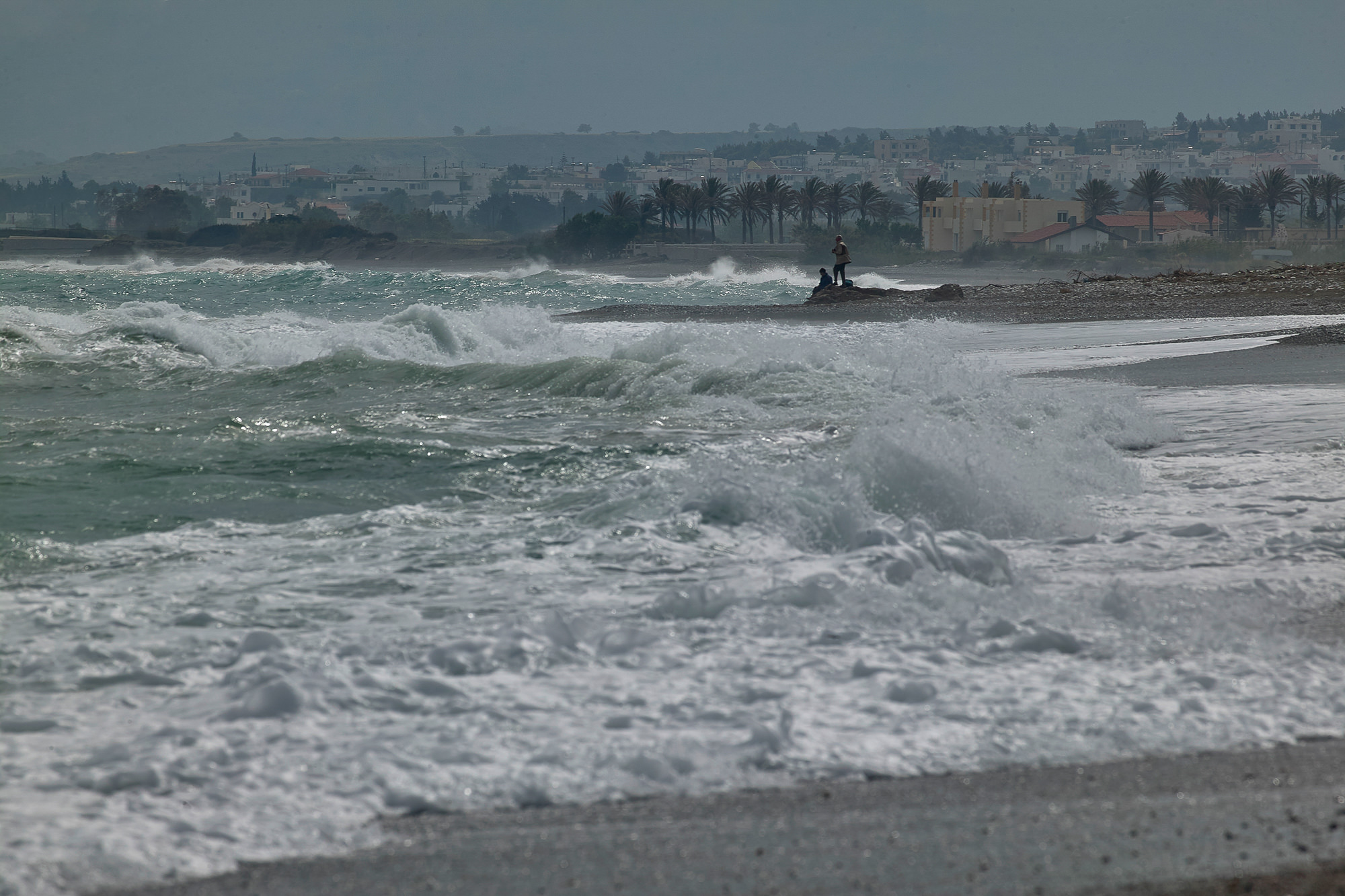 stormy sea, Rhodes